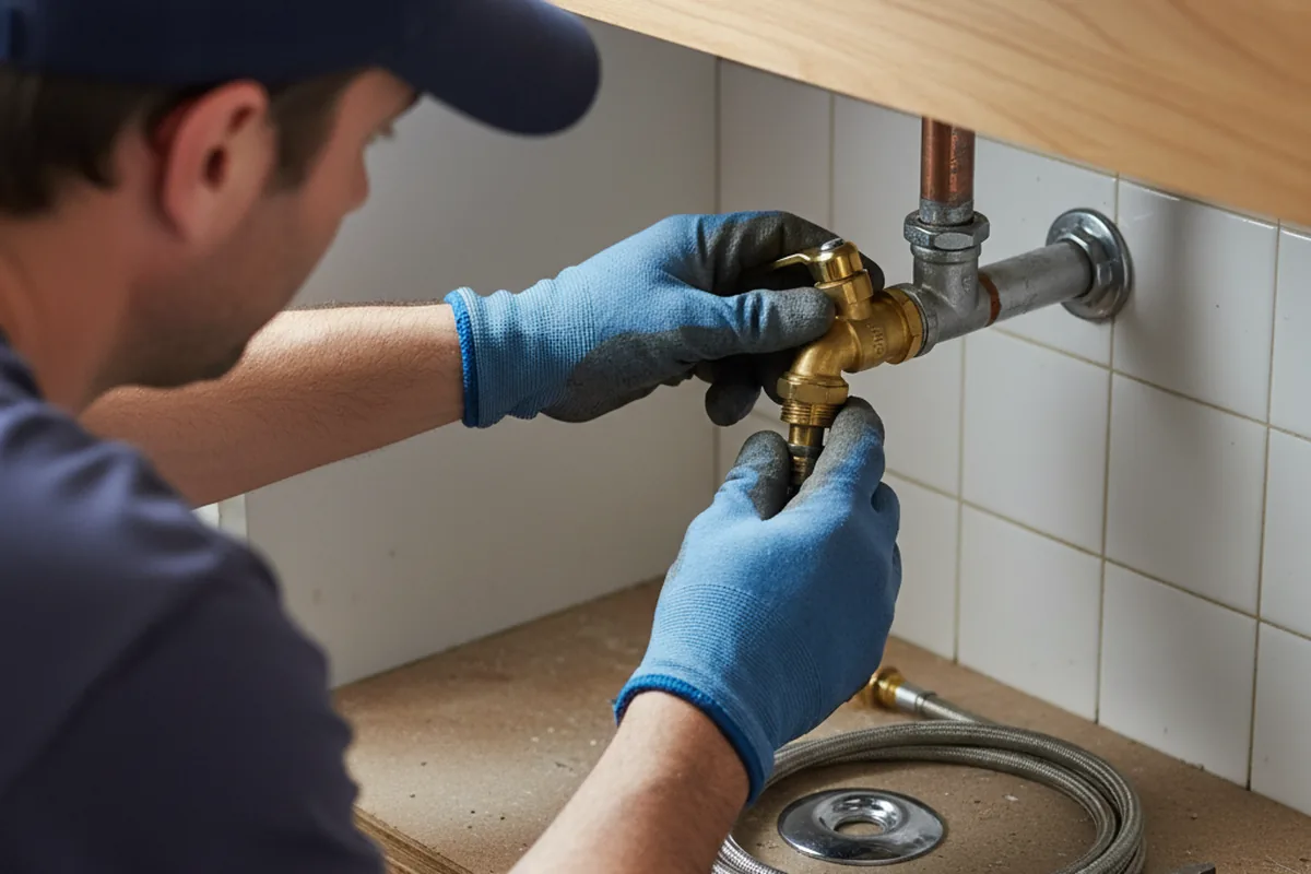Shutoff valve and fitting work during Emergency Plumbing in Chilo